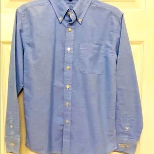 Boy’s Blue Long Sleeve Button Up Shirt 10-12